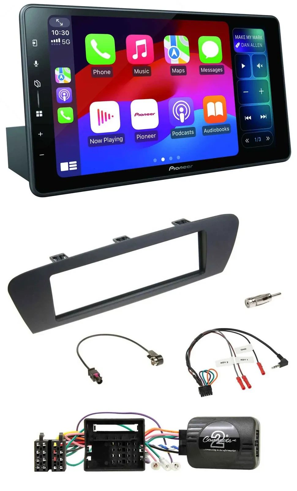 Pioneer Bluetooth DAB Lenkrad USB Autoradio für Renault Grand Scenic ab 2009 Sce
