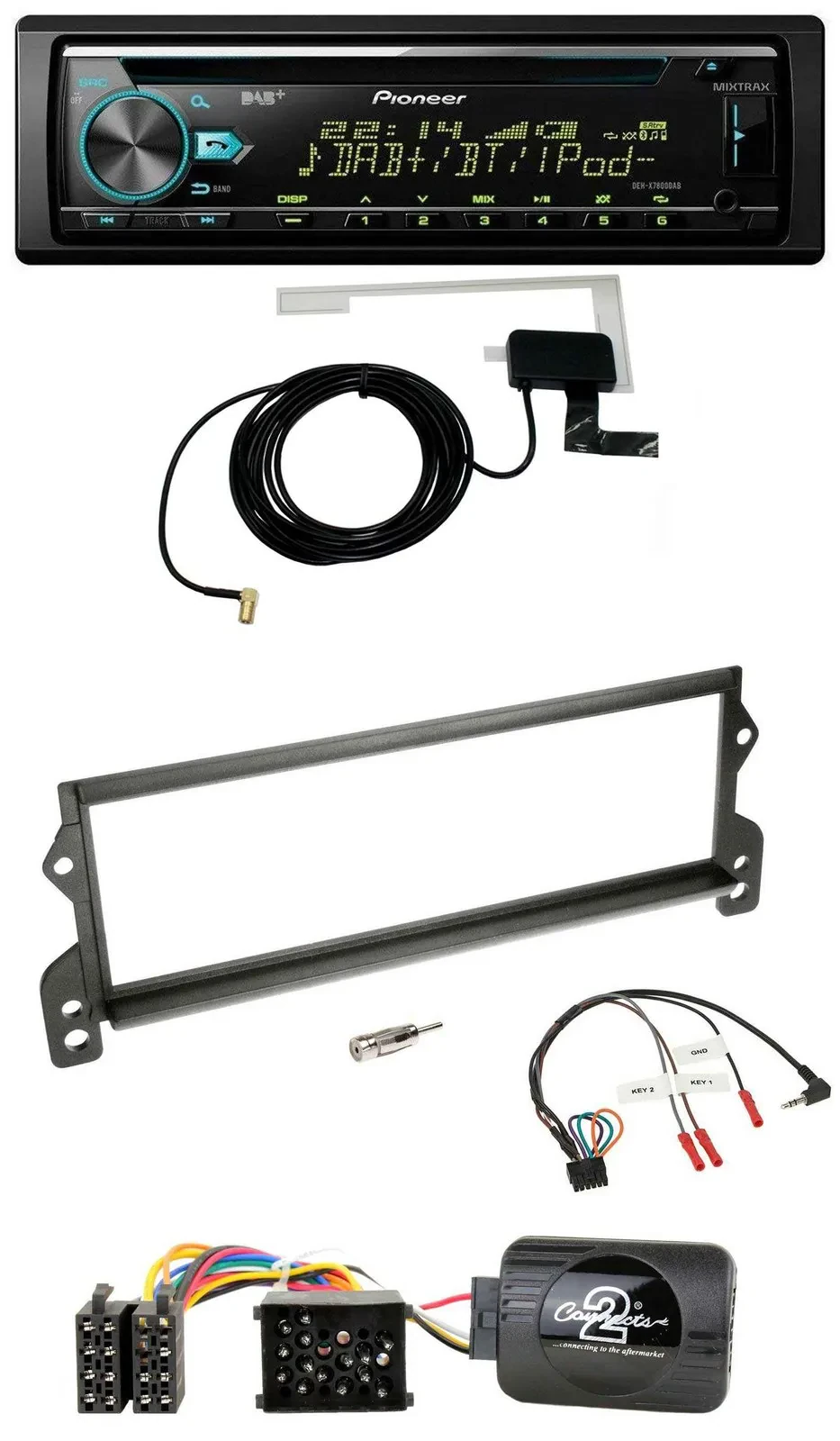 Автомагнитола Pioneer CD/USB DAB, MP3 для Mini (2001–2002)