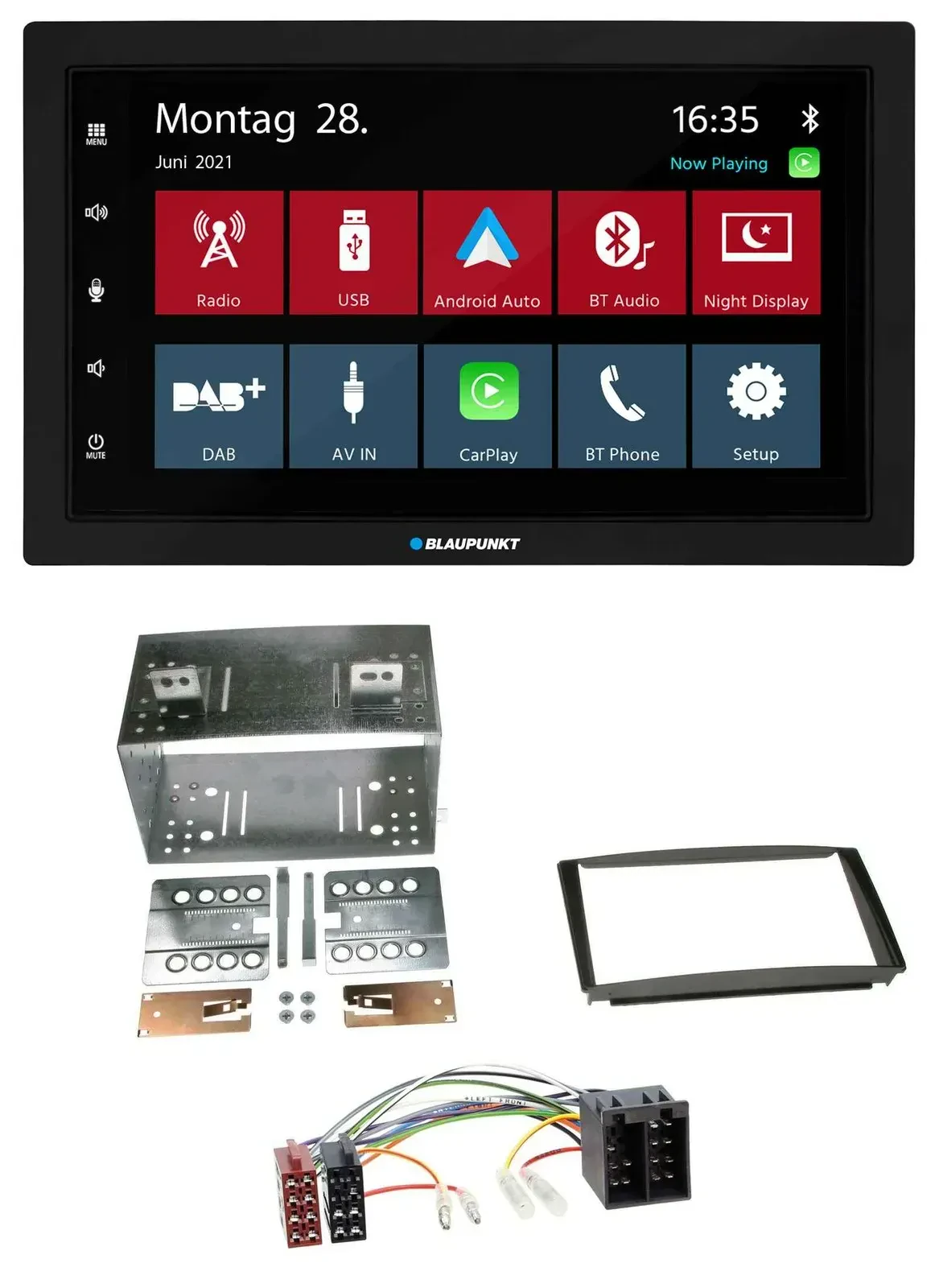 Blaupunkt MP3 Bluetooth DAB 2DIN USB Autoradio für Kia Ceed 01-09 proCeed 08-11