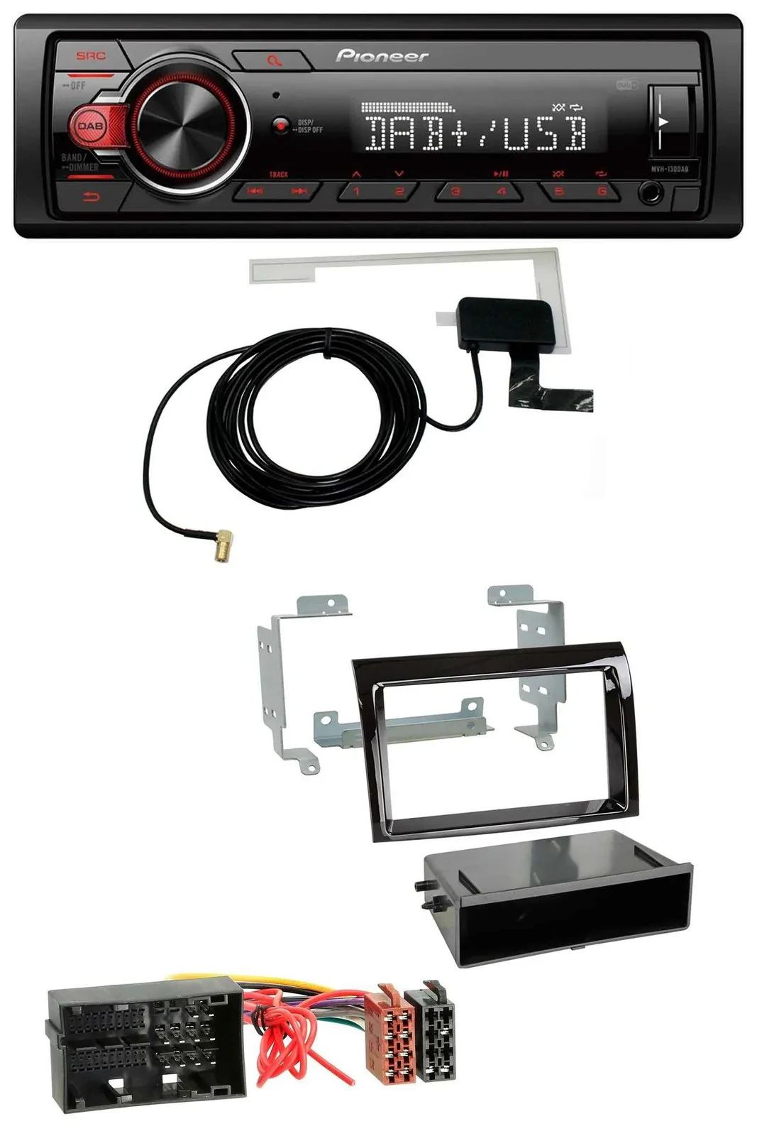 Автомагнитола для Citroen Jumper / Fiat Ducato (2014–2021) Pioneer 1-DIN, MP3, DAB, USB, AUX