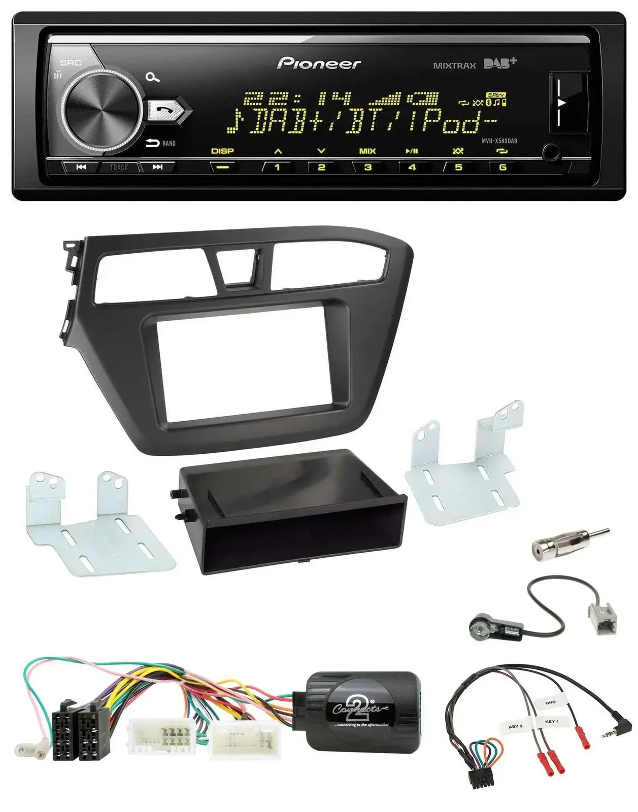 Автомагнитола для Hyundai i20 (с 2015) Pioneer Bluetooth, USB, DAB