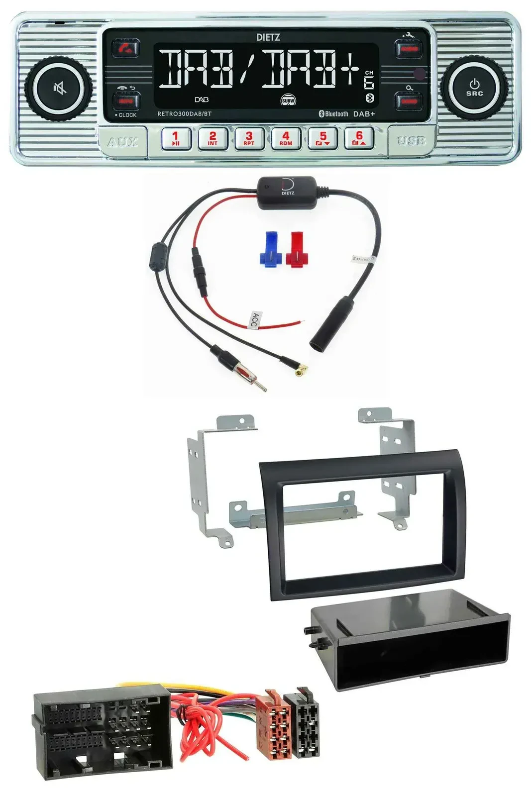 Dietz DAB USB MP3 Bluetooth Autoradio für Citroen Jumper ab 2014 Fiat Ducato 14-