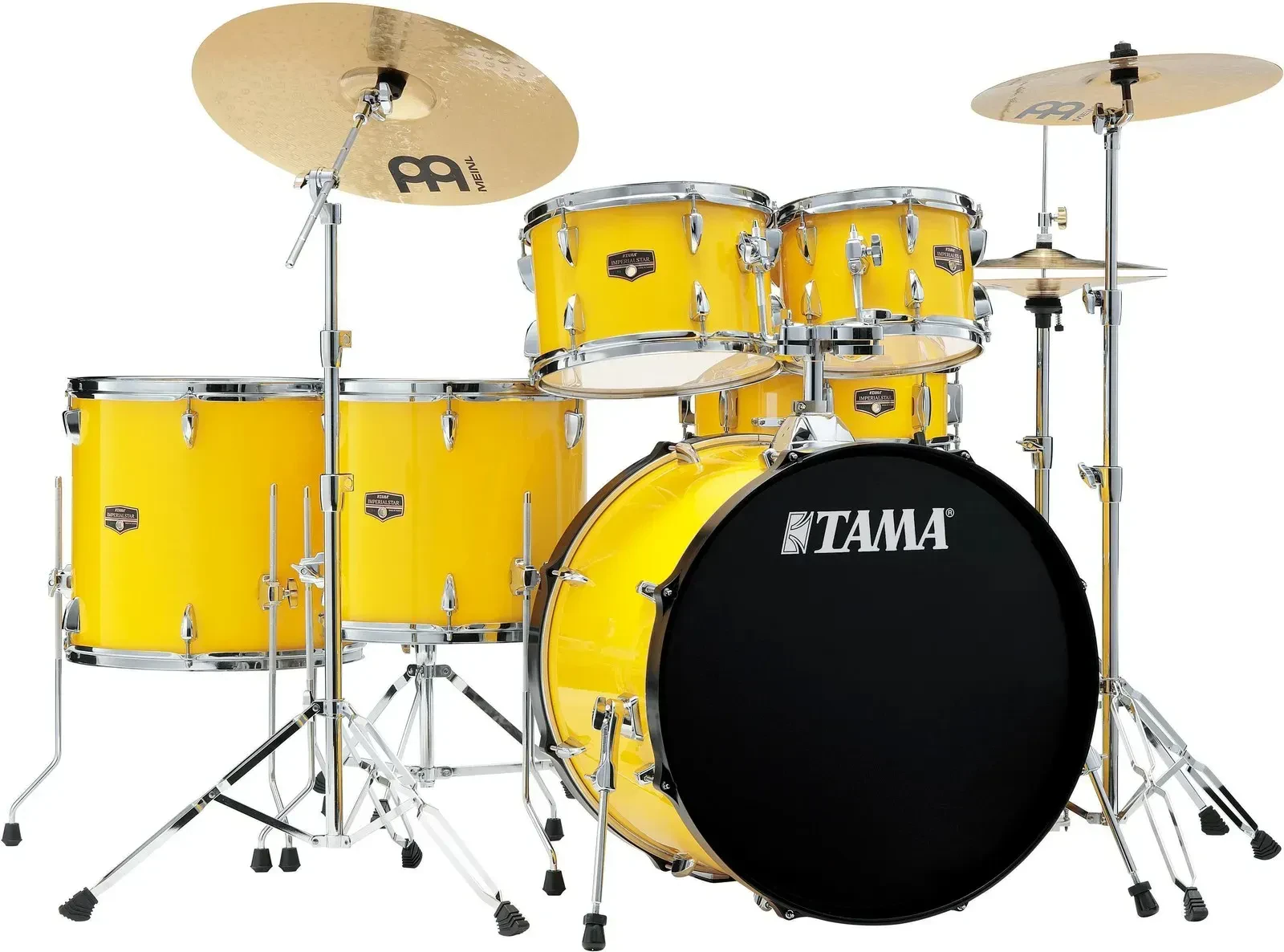 Tama IE62C Imperialstar 6-Piece Complete Acoustic Drum Kit, Electric Yellow