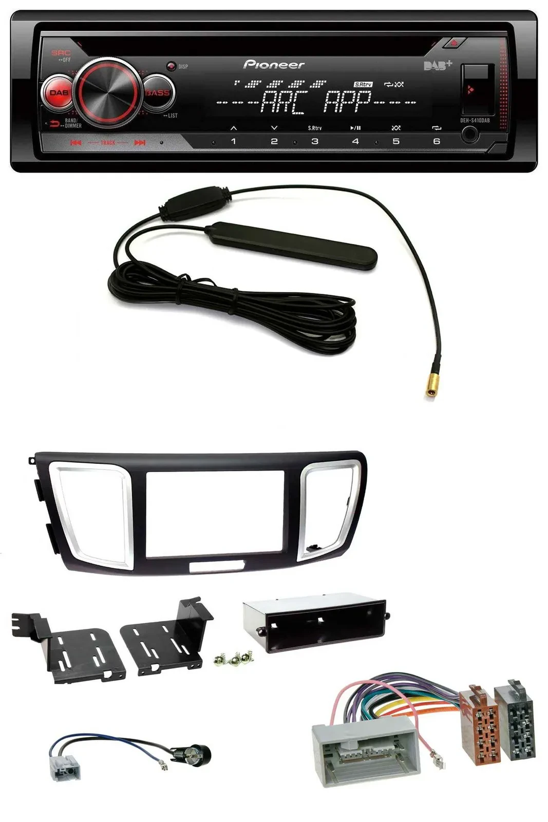 Pioneer CD USB AUX DAB MP3 Autoradio für Honda Accord (ab 2011)