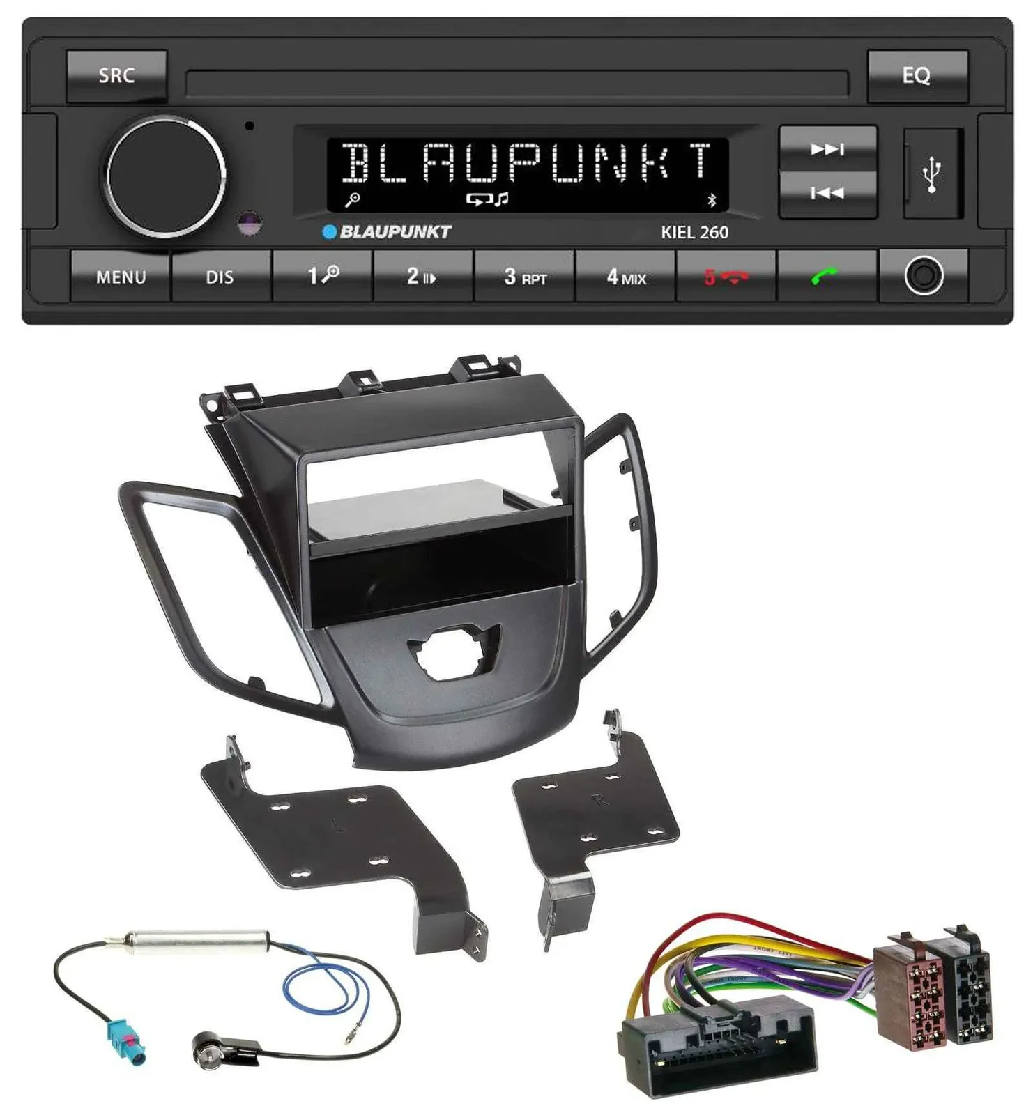 Blaupunkt USB DAB Bluetooth MP3 Autoradio für Ford Fiesta 10-17 JA8 ohne Display