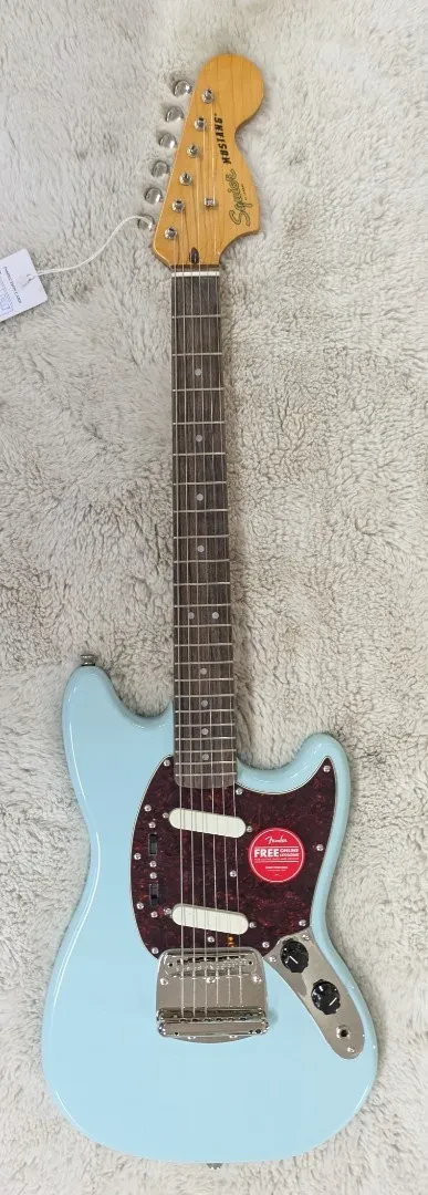 Fender Squier Classic Vibe  Series '60s Mustang, Laurel Fingerboard, Sonic Blue