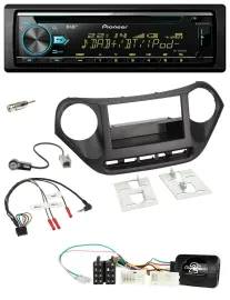 Pioneer DAB Lenkrad CD USB Bluetooth Autoradio für Hyundai i10 ab 2014 schwarz