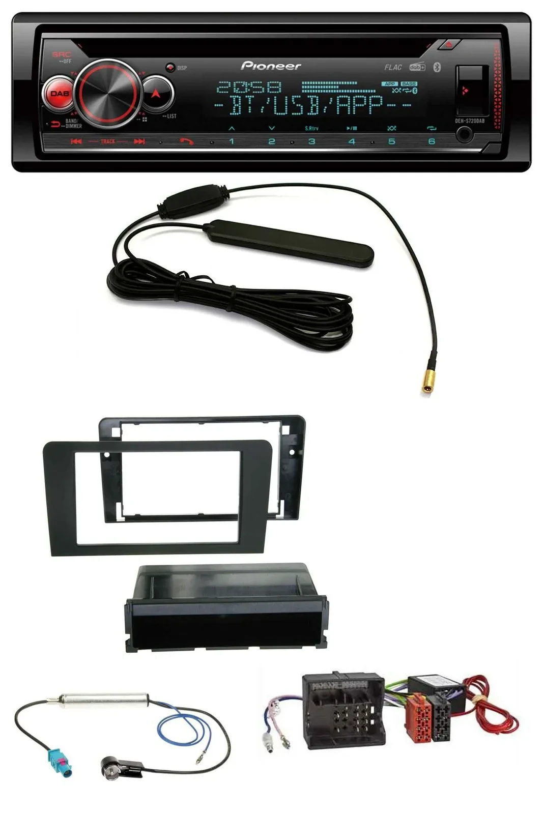 Pioneer USB DAB MP3 Bluetooth CD Autoradio für Audi A3 8P 06-12 Symphony Aktivsy