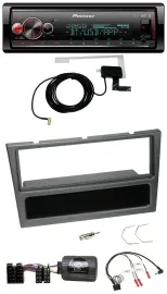 Автомагнитола для Opel (Agila, Corsa C, Omega) Pioneer Bluetooth, DAB, USB, поддержка кнопок на руле, чёрный