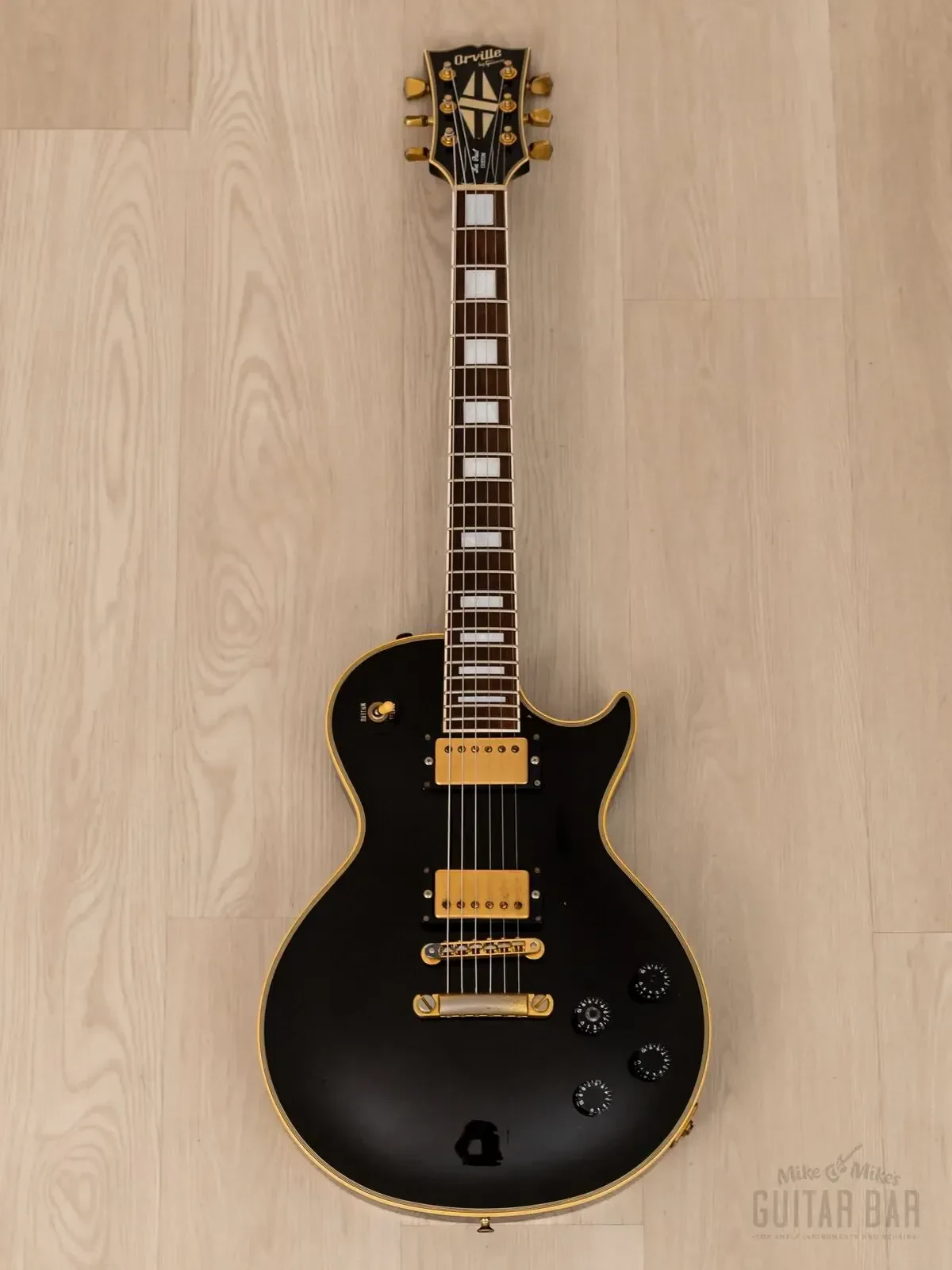 Электрогитара Orville Les Paul Custom LPC-EB HH Black Beauty w/gigbag Japan 1989
