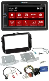 Blaupunkt 2DIN USB DAB Lenkrad Bluetooth TMC Navigation für Alfa Giulietta ISO 2