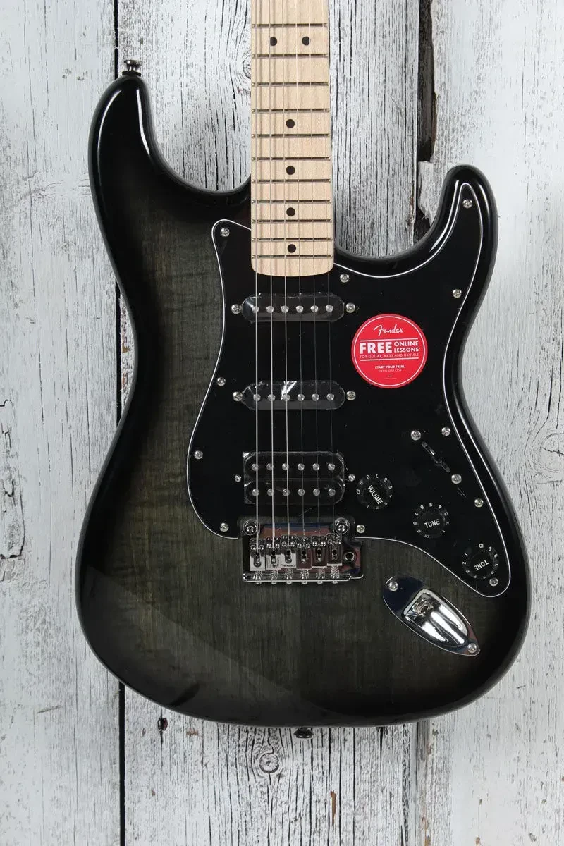 Fender Squier Affinity Series Stratocaster FMT HSS Electric Guitar Black Burst