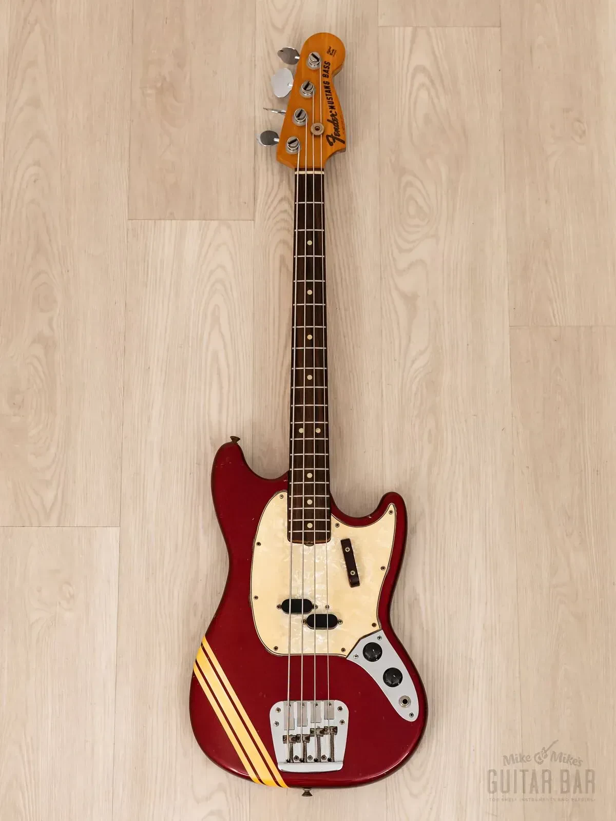 Бас-гитара Fender Mustang Bass P Competition Red w/case USA 1971