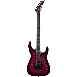 Электрогитара Jackson Pro Plus Series Dinky DKAQ Electric Guitar Transparent Purple Burst