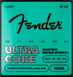 Fender Ultracore Nickel Plated Steel Light 1250 Electric Guitar Strings 9-42