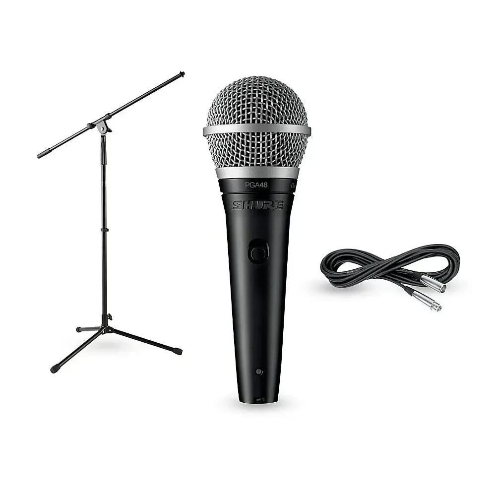 Вокальный микрофон Shure PGA48-LC со стойкой
