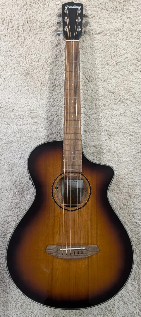 Breedlove ECO Discovery S Concertina Size Edgeburst Acoustic Electric Guitar