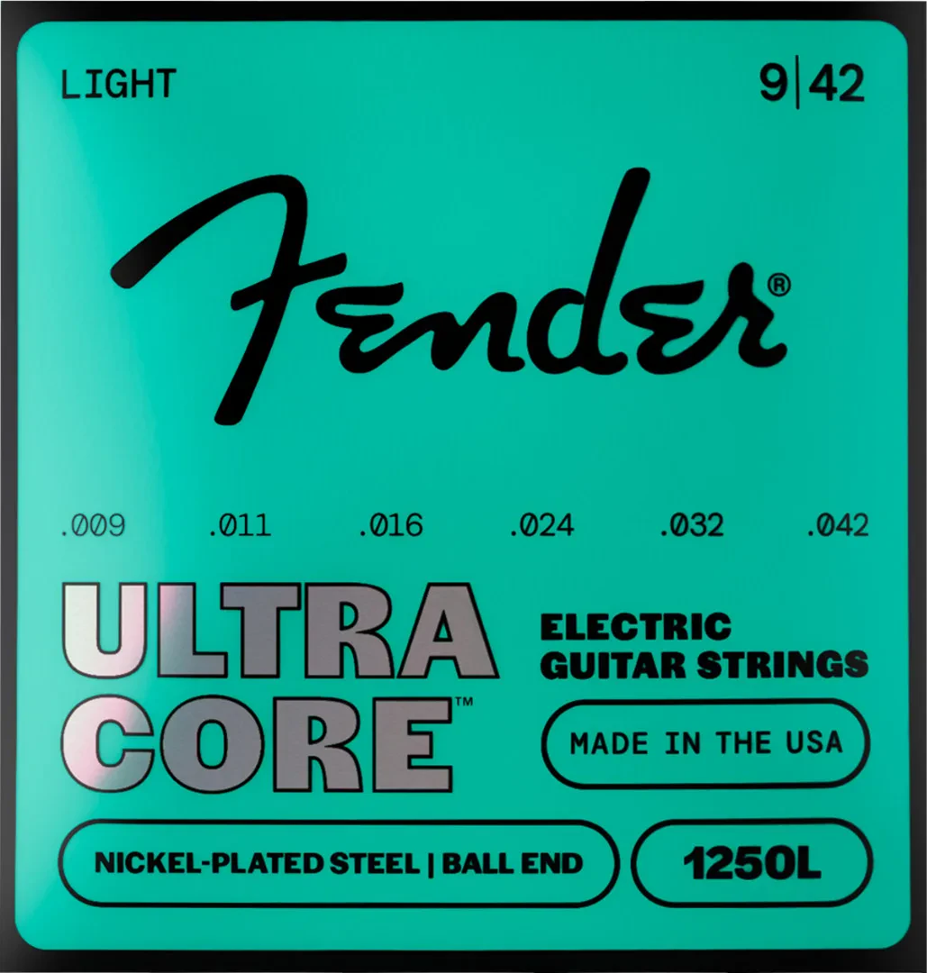 Fender Ultracore Nickel Plated Steel Light 1250 Electric Guitar Strings 9-42