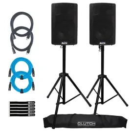 Alto Professional TX410 350W 10" Powered Active Loudspeaker Pair w Stands