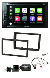 Pioneer Lenkrad USB DVD Bluetooth DAB 2DIN Autoradio für Fiat Ducato