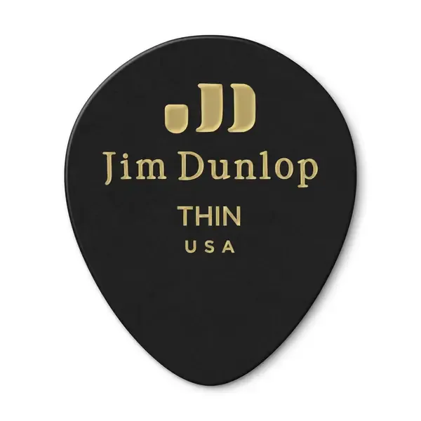 Медиаторы Dunlop Genuine Celluloid Black Tear Drop 485R03TH