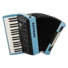 Hohner Bravo MyColor III 72 Chromatic Piano Key Accordion Sky - Rich Blue