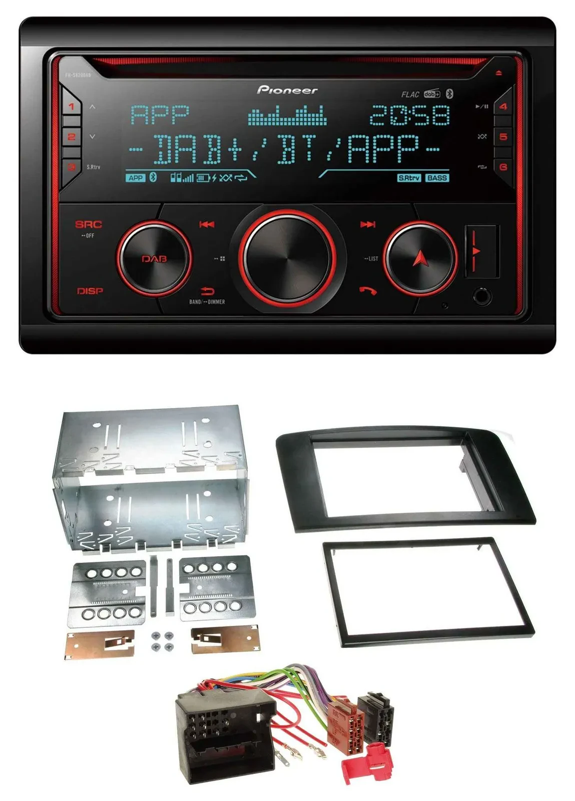 Pioneer 2DIN DAB MP3 Bluetooth USB CD Autoradio für Mercedes M-Klasse 05-11 W164