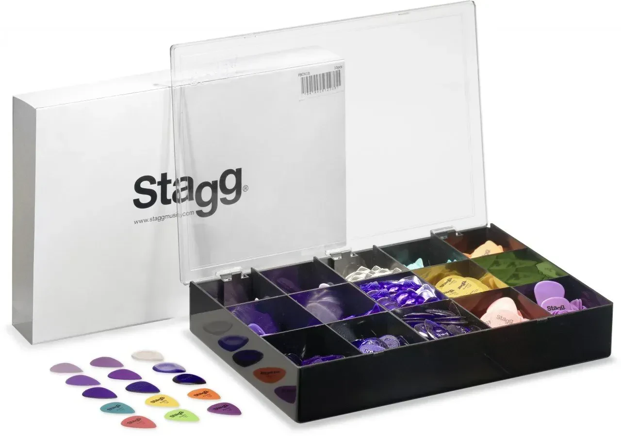 Медиаторы Stagg PBOX10 Multi Color (1080 штук)