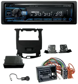 Alpine USB Bluetooth DAB MP3 Autoradio für Chevrolet Cruze ab 2016 Klavierlack/s