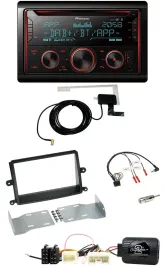 Pioneer 2DIN Lenkrad DAB USB CD Bluetooth Autoradio für Mitsubishi L200 06-15