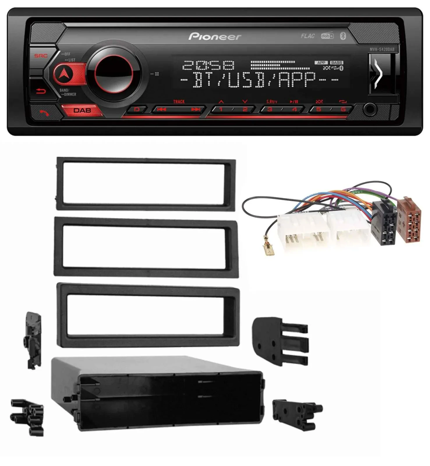 Pioneer MP3 USB DAB Bluetooth Autoradio für Mazda 929 (1973-1995)