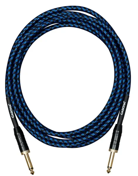 Инструментальный кабель Cascha CCP-G2SBL9 Tweed Blue 9 м