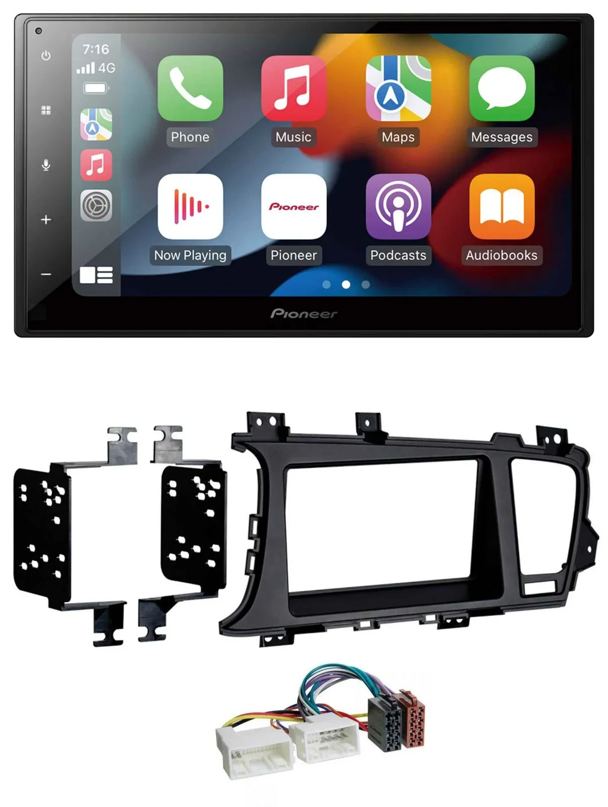 Автомагнитола Pioneer 2 DIN, DAB, Bluetooth, USB, MP3 для Kia Optima (с 2012)