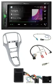 Pioneer 2DIN Lenkrad DAB USB Bluetooth Autoradio für Opel Astra J ab 09 Platinsi