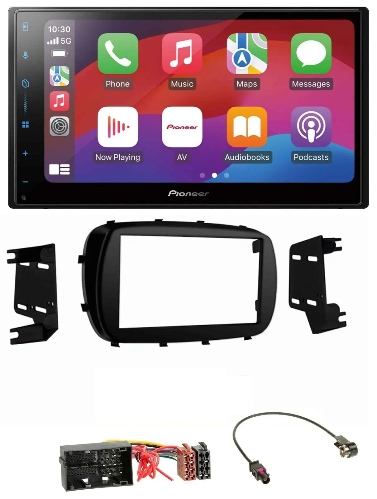 Pioneer DAB USB MP3 Bluetooth 2DIN Autoradio für Fiat 500X (ab 2015)