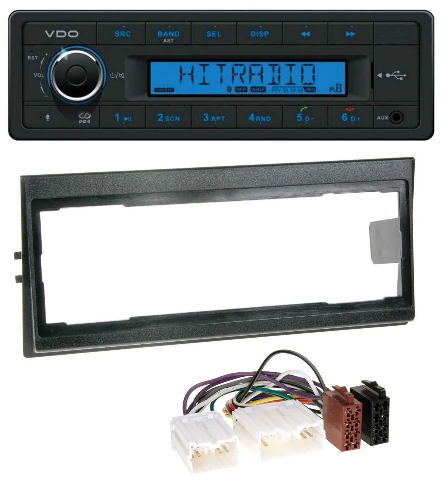 VDO AUX Bluetooth USB MP3 Autoradio für Volvo 940, 960, S40 (bis 2000)