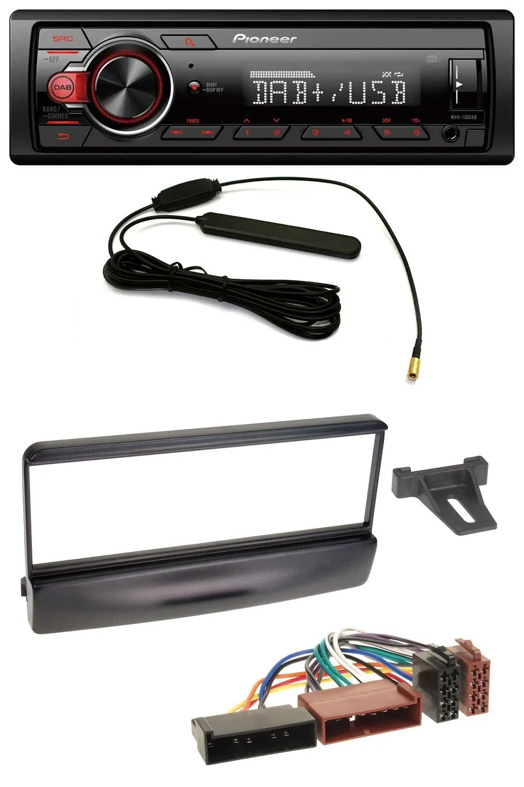Автомагнитола Pioneer 1DIN DAB MP3 USB AUX для Ford Mondeo (1996–2002), Puma (с 1997), Transit