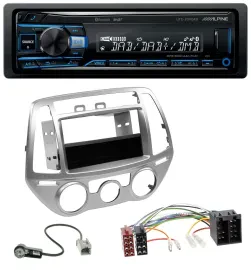 Alpine USB Bluetooth DAB MP3 Autoradio für Hyundai i20 (12-14) man. Klima