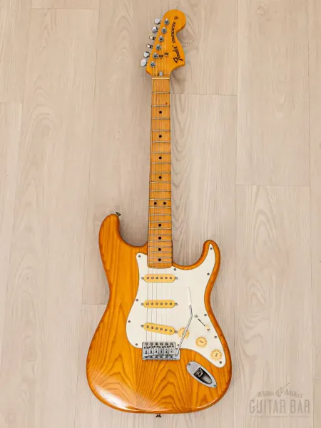 Электрогитара Fender Stratocaster 1972 Vintage Reissue ST72-55 SSS Natural w/gigbag Japan 1989