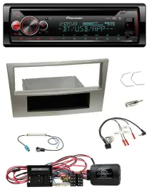Автомагнитола для Opel Corsa D Pioneer DAB, CD, Bluetooth, USB, поддержка управления с руля, цвет Satin Stone