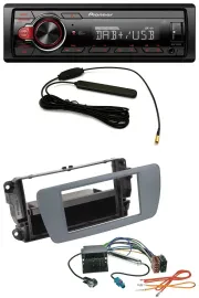 Автомагнитола для Seat Ibiza Pioneer 1-DIN DAB, MP3, USB, AUX, серый
