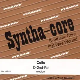 Струна одиночная для виолончели  Pyramid 186201 Syntha-core А/Ля размером 4/4 комплект 4 шт