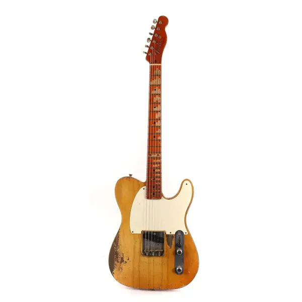 Электрогитара Fender Custom Shop 1955 Esquire Masterbuilt Relic Smoked Butterscotch Blonde