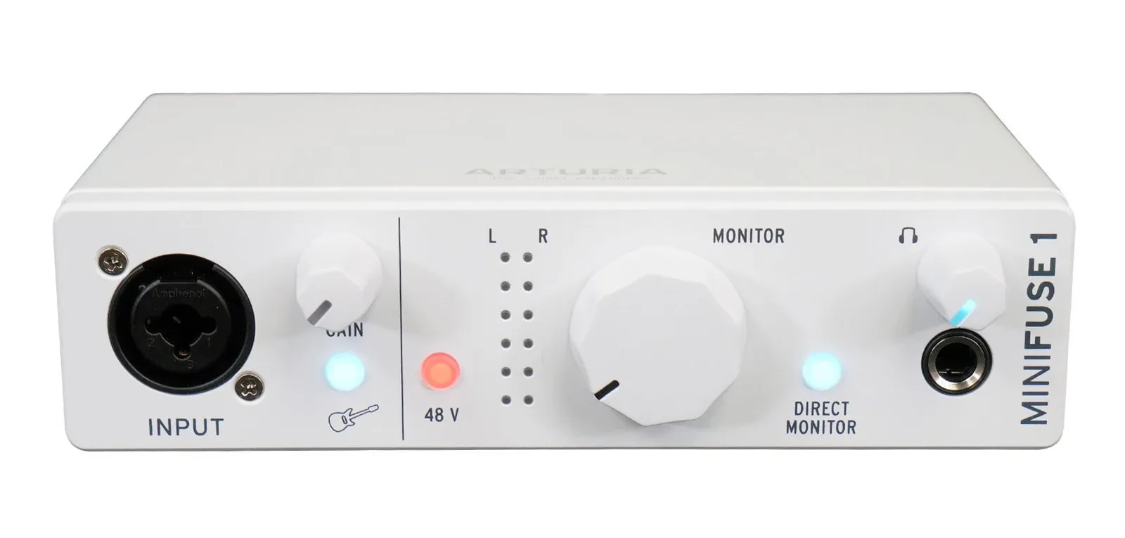 Arturia Minifuse 1 White Portable Solo Audio USB-C Recording Interface+Software