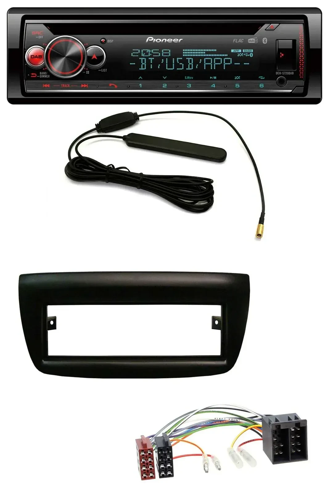 Автомагнитола Pioneer USB DAB MP3 Bluetooth CD для Fiat Doblo 2012–2015, Opel Combo 2010–2015