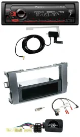 Автомагнитола для Toyota Avensis T25 Pioneer DAB, USB, Bluetooth, поддержка кнопок на руле