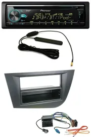 Pioneer CD MP3 AUX DAB USB Autoradio für Seat Leon (ab 05) - schwarz