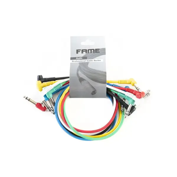 Патч-кабель инструментальный Music Store Basic Standard Stereo Patch Cable Pack 0,6 м (6 штук)