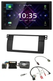 Автомагнитола для BMW 3 Series E46 (2001–2006) JVC DAB, 2-DIN, Bluetooth, USB, поддержка управления с руля