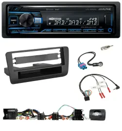 Alpine USB Bluetooth DAB Lenkrad Autoradio für Audi A1 (2010-2019)